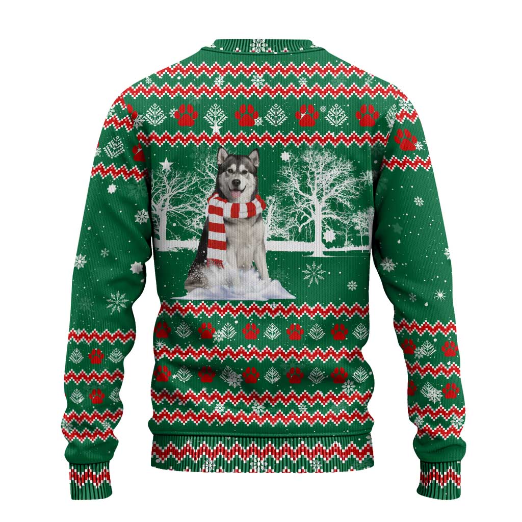 Alaskan Malamute Winter Tree Christmas Ugly Christmas Sweater Xmas Holiday Patterns - Wonder Print Shop