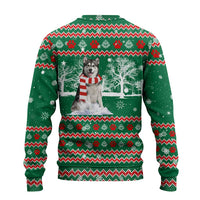 Alaskan Malamute Winter Tree Christmas Ugly Christmas Sweater Xmas Holiday Patterns - Wonder Print Shop
