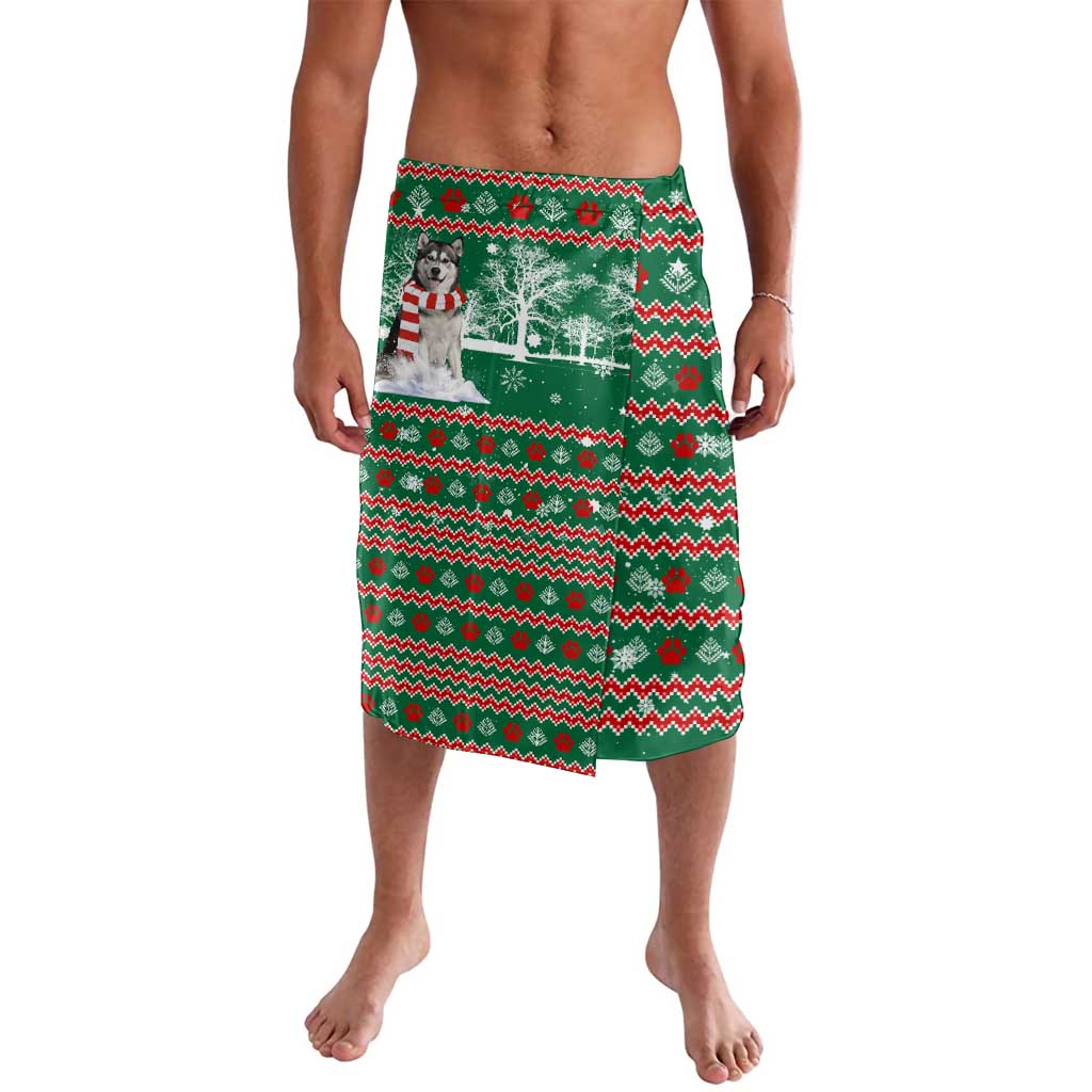 Alaskan Malamute Winter Tree Christmas Lavalava Xmas Holiday Patterns - Wonder Print Shop