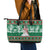 Alaskan Malamute Winter Tree Christmas Leather Tote Bag Xmas Holiday Patterns - Wonder Print Shop