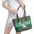 Alaskan Malamute Winter Tree Christmas Leather Tote Bag Xmas Holiday Patterns - Wonder Print Shop