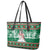 Alaskan Malamute Winter Tree Christmas Leather Tote Bag Xmas Holiday Patterns - Wonder Print Shop