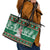 Alaskan Malamute Winter Tree Christmas Leather Tote Bag Xmas Holiday Patterns - Wonder Print Shop