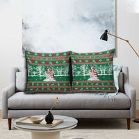 Alaskan Malamute Winter Tree Christmas Pillow Cover Xmas Holiday Patterns - Wonder Print Shop