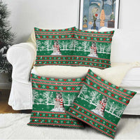 Alaskan Malamute Winter Tree Christmas Pillow Cover Xmas Holiday Patterns - Wonder Print Shop