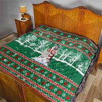 Alaskan Malamute Winter Tree Christmas Quilt Xmas Holiday Patterns - Wonder Print Shop