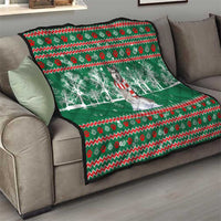 Alaskan Malamute Winter Tree Christmas Quilt Xmas Holiday Patterns - Wonder Print Shop