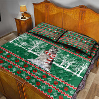 Alaskan Malamute Winter Tree Christmas Quilt Bed Set Xmas Holiday Patterns - Wonder Print Shop