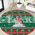 Alaskan Malamute Winter Tree Christmas Round Carpet Xmas Holiday Patterns - Wonder Print Shop