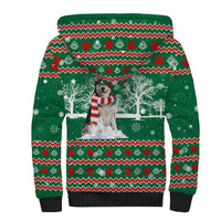 Alaskan Malamute Winter Tree Christmas Sherpa Hoodie Xmas Holiday Patterns - Wonder Print Shop