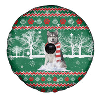 Alaskan Malamute Winter Tree Christmas Spare Tire Cover Xmas Holiday Patterns - Wonder Print Shop