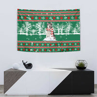 Alaskan Malamute Winter Tree Christmas Tapestry Xmas Holiday Patterns - Wonder Print Shop
