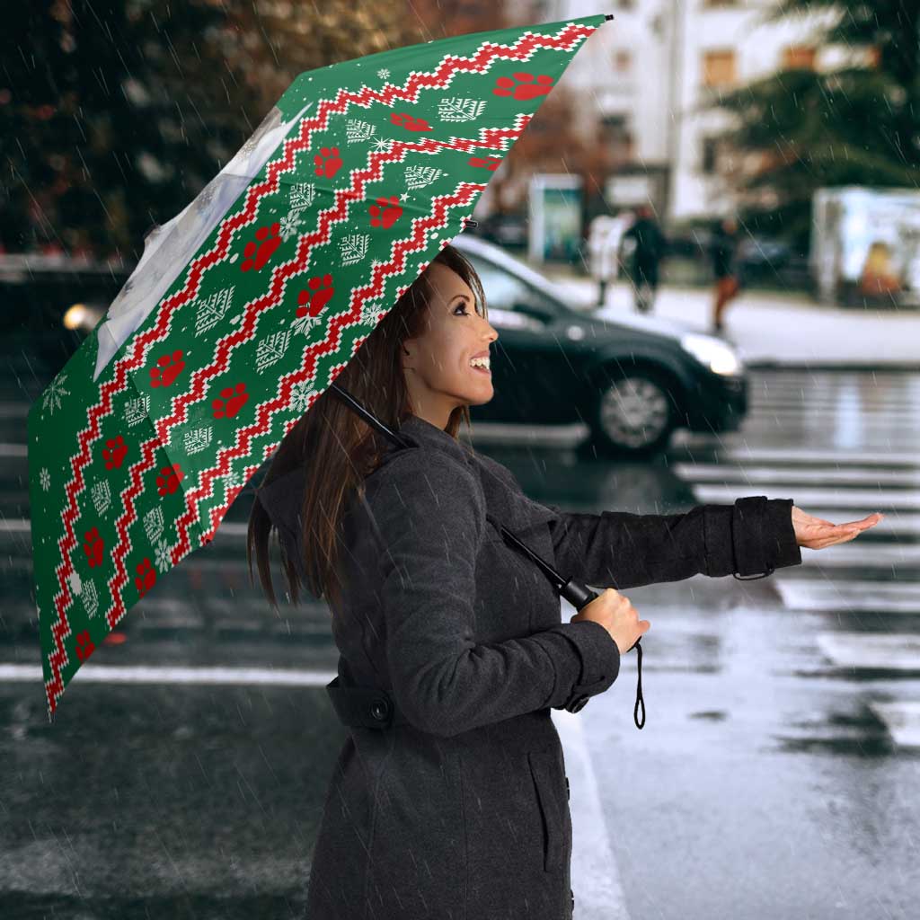 Alaskan Malamute Winter Tree Christmas Umbrella Xmas Holiday Patterns - Wonder Print Shop