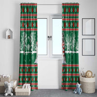 Alaskan Malamute Winter Tree Christmas Window Curtain Xmas Holiday Patterns - Wonder Print Shop