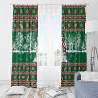 Alaskan Malamute Winter Tree Christmas Window Curtain Xmas Holiday Patterns - Wonder Print Shop