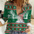 Alaskan Malamute Winter Tree Christmas Women Casual Shirt Xmas Holiday Patterns - Wonder Print Shop