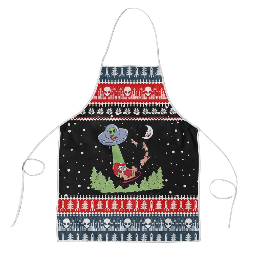 Alien Christmas Apron Xmas Holiday Patterns - Wonder Print Shop