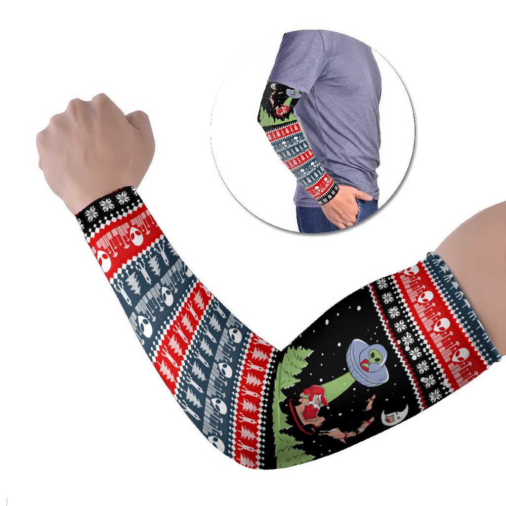 Alien Christmas Arm Sleeves Xmas Holiday Patterns - Wonder Print Shop