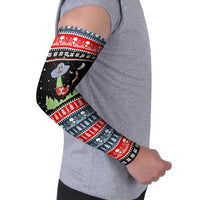 Alien Christmas Arm Sleeves Xmas Holiday Patterns - Wonder Print Shop