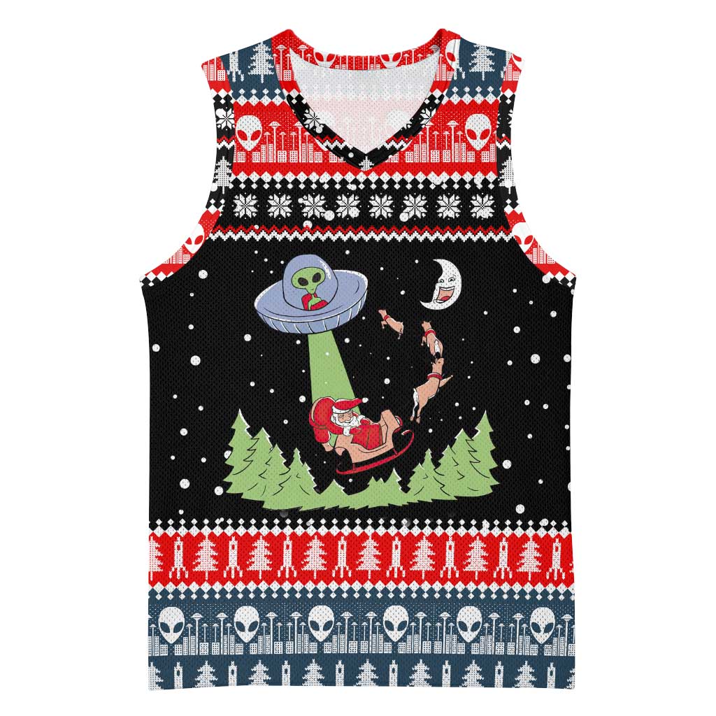 Alien Christmas Basketball Jersey Xmas Holiday Patterns - Wonder Print Shop