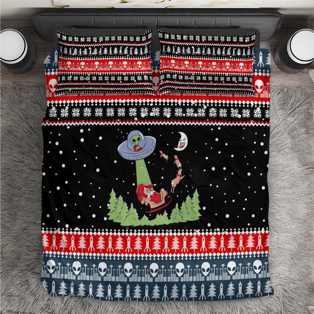 Alien Christmas Bedding Set Xmas Holiday Patterns - Wonder Print Shop