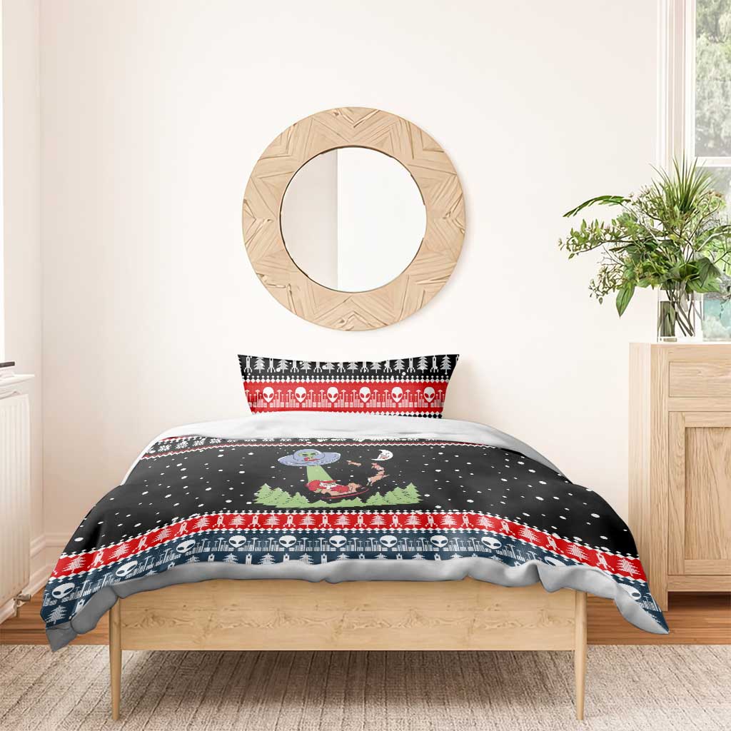 Alien Christmas Bedding Set Xmas Holiday Patterns - Wonder Print Shop