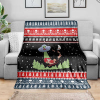 Alien Christmas Blanket Xmas Holiday Patterns - Wonder Print Shop
