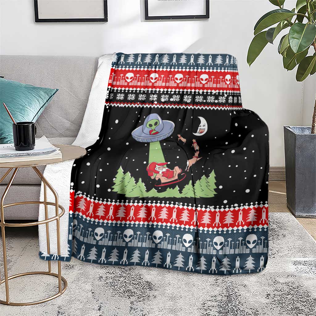 Alien Christmas Blanket Xmas Holiday Patterns - Wonder Print Shop