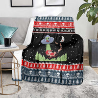 Alien Christmas Blanket Xmas Holiday Patterns - Wonder Print Shop