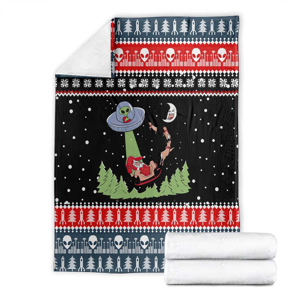 Alien Christmas Blanket Xmas Holiday Patterns - Wonder Print Shop