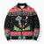 Alien Christmas Bomber Puffer Jacket Xmas Holiday Patterns - Wonder Print Shop