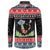 Alien Christmas Button Sweatshirt Xmas Holiday Patterns - Wonder Print Shop