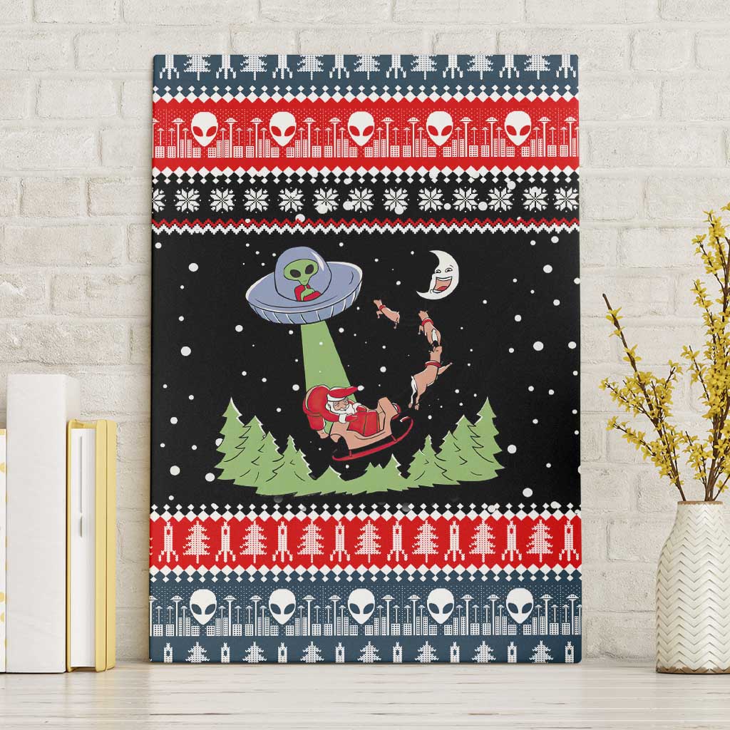 Alien Christmas Canvas Wall Art Xmas Holiday Patterns - Wonder Print Shop