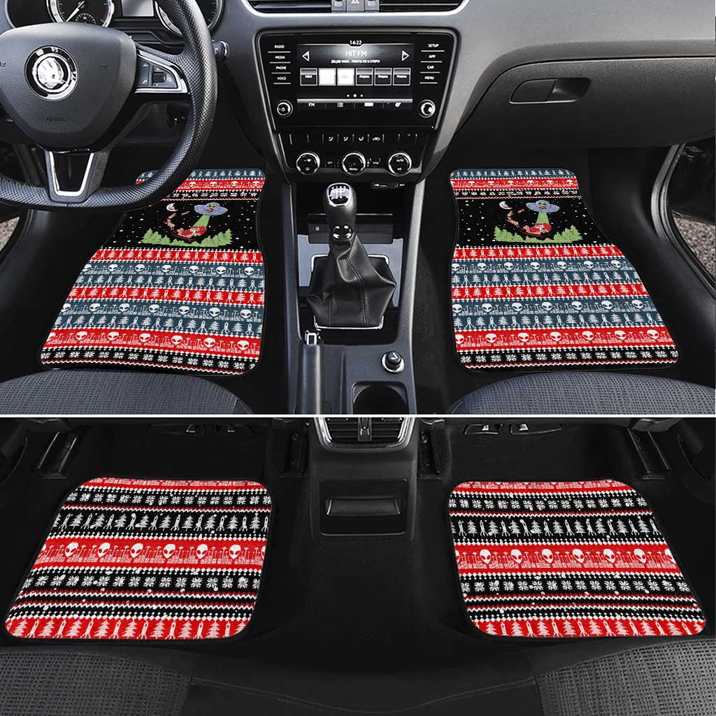 Alien Christmas Car Mats Xmas Holiday Patterns - Wonder Print Shop