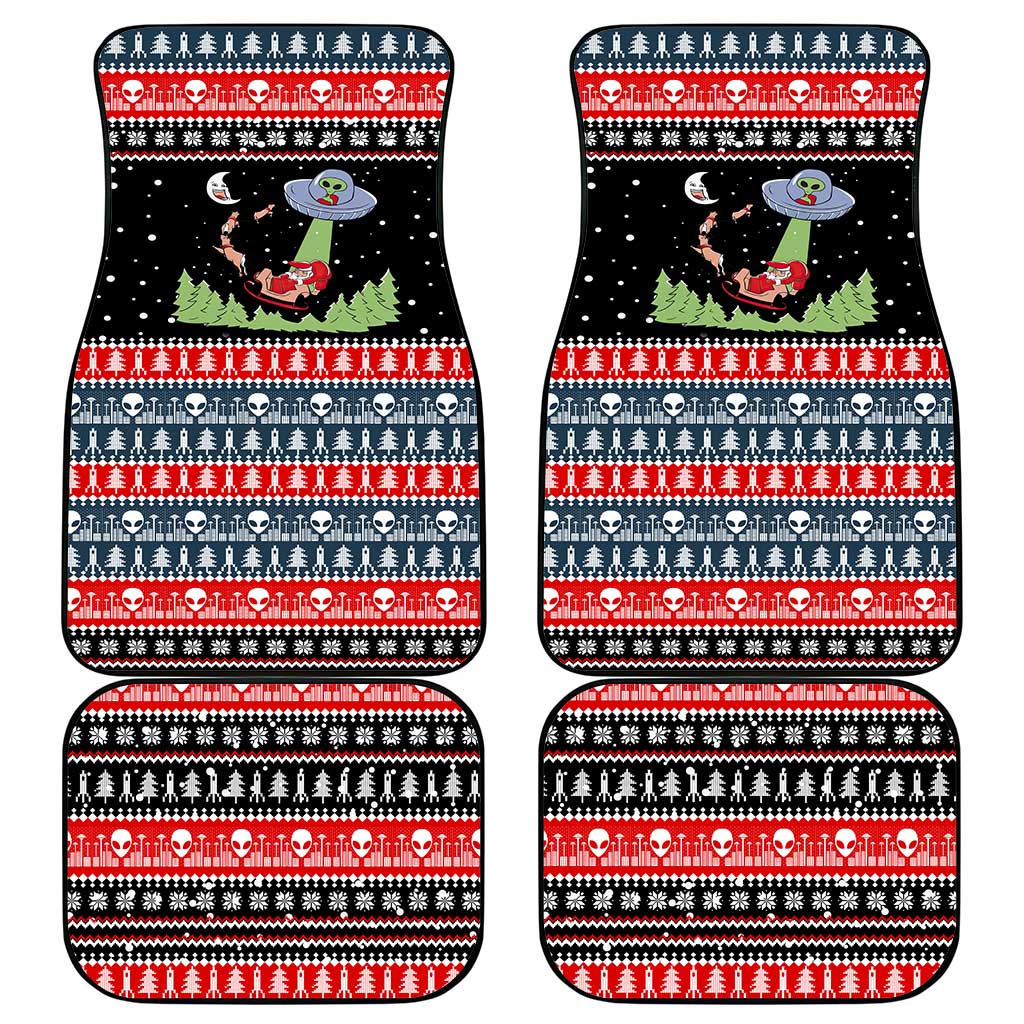 Alien Christmas Car Mats Xmas Holiday Patterns - Wonder Print Shop