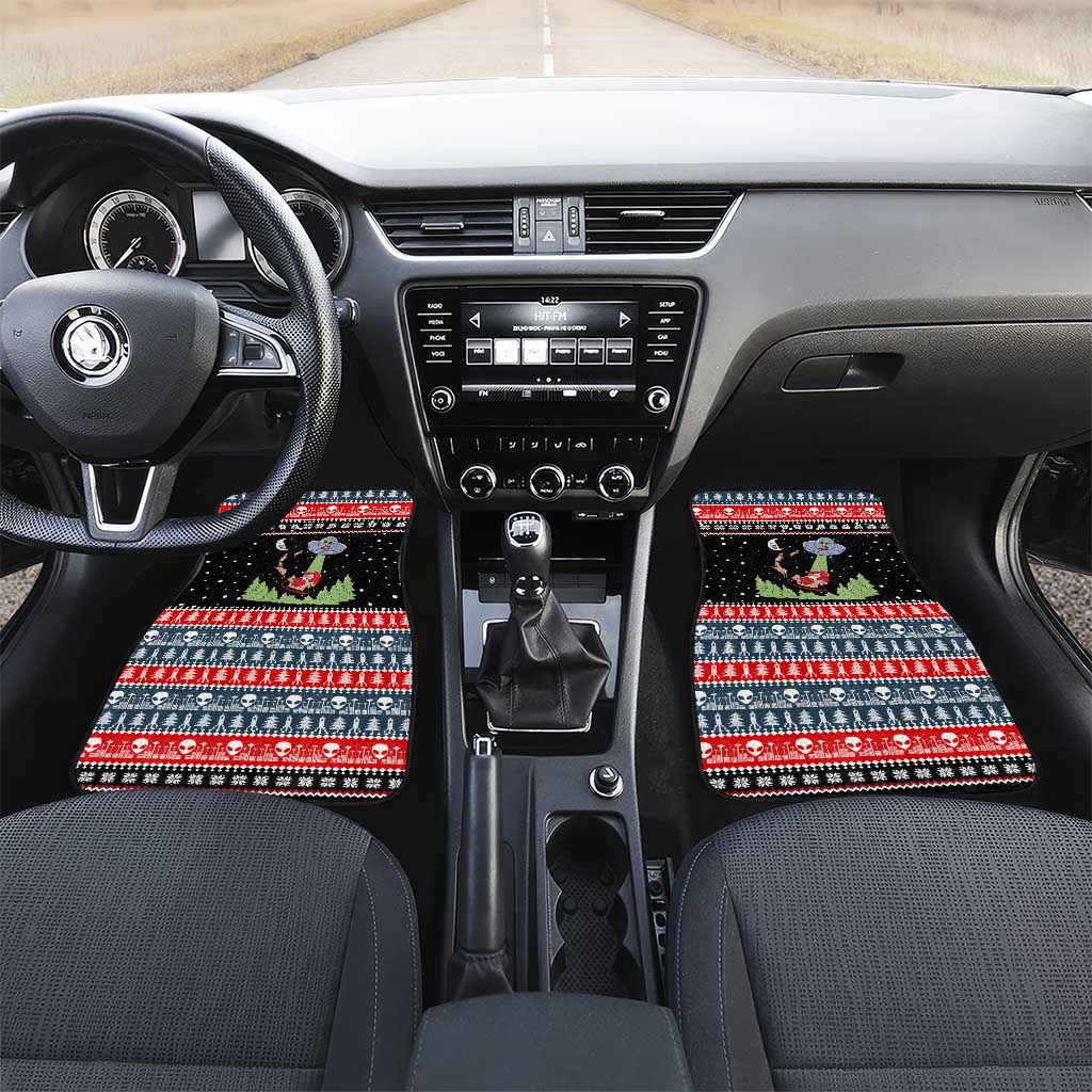 Alien Christmas Car Mats Xmas Holiday Patterns - Wonder Print Shop