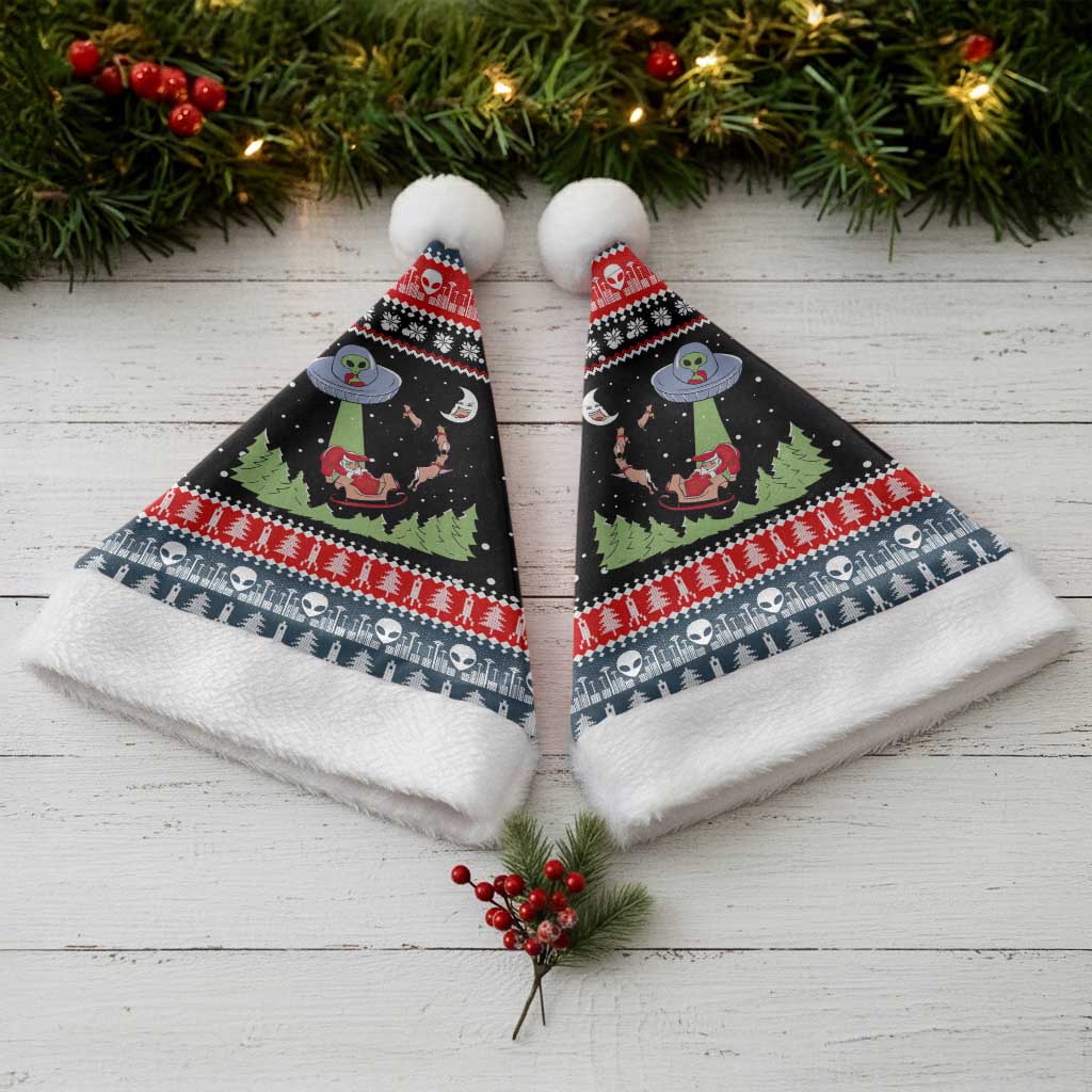 Alien Christmas Santa Hat Xmas Holiday Patterns - Wonder Print Shop