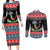 Alien Christmas Couples Matching Long Sleeve Bodycon Dress and Long Sleeve Button Shirt Xmas Holiday Patterns - Wonder Print Shop