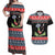 Alien Christmas Couples Matching Off Shoulder Maxi Dress and Hawaiian Shirt Xmas Holiday Patterns - Wonder Print Shop