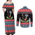 Alien Christmas Couples Matching Off Shoulder Maxi Dress and Long Sleeve Button Shirt Xmas Holiday Patterns - Wonder Print Shop