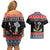 Alien Christmas Couples Matching Off Shoulder Short Dress and Hawaiian Shirt Xmas Holiday Patterns - Wonder Print Shop