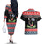 Alien Christmas Couples Matching Off The Shoulder Long Sleeve Dress and Hawaiian Shirt Xmas Holiday Patterns - Wonder Print Shop