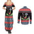 Alien Christmas Couples Matching Summer Maxi Dress and Long Sleeve Button Shirt Xmas Holiday Patterns - Wonder Print Shop