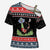 Alien Christmas Cross Shoulder Shirt Xmas Holiday Patterns - Wonder Print Shop