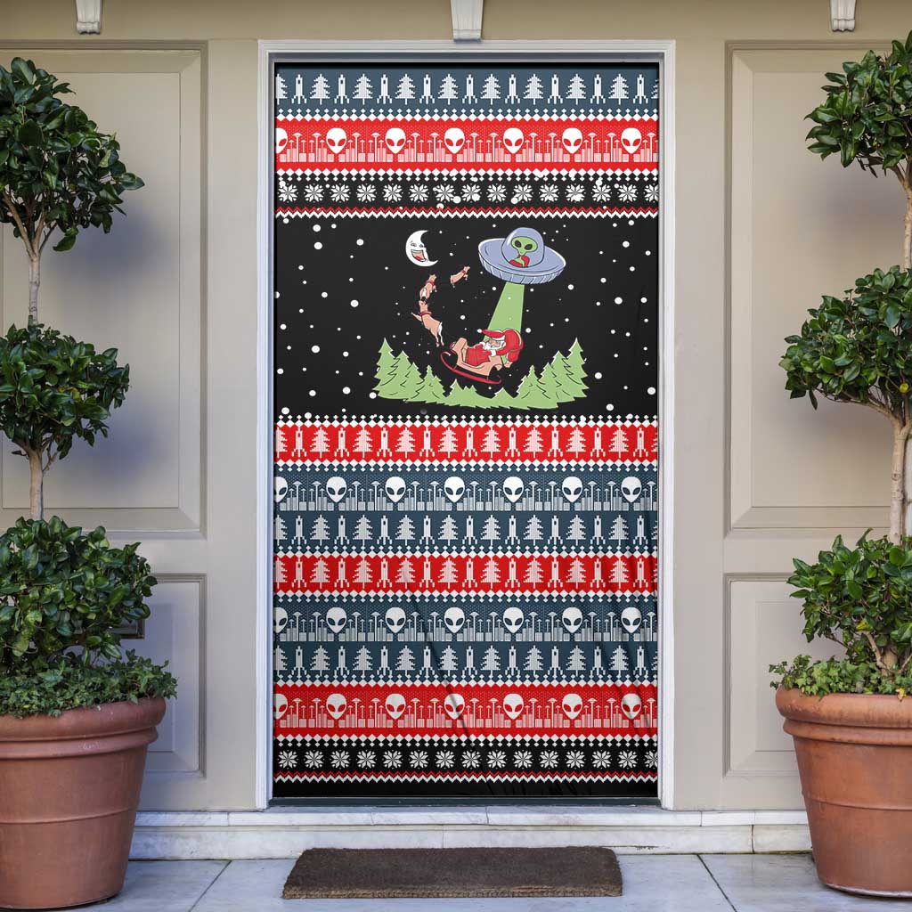 Alien Christmas Door Cover Xmas Holiday Patterns - Wonder Print Shop