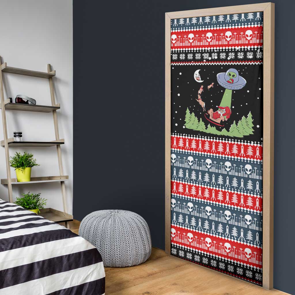 Alien Christmas Door Cover Xmas Holiday Patterns - Wonder Print Shop