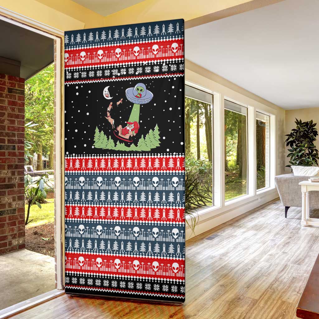 Alien Christmas Door Cover Xmas Holiday Patterns - Wonder Print Shop