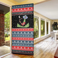 Alien Christmas Door Cover Xmas Holiday Patterns - Wonder Print Shop