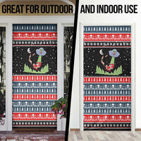 Alien Christmas Door Cover Xmas Holiday Patterns - Wonder Print Shop