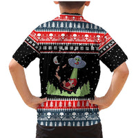 Alien Christmas Family Matching Mermaid Dress and Hawaiian Shirt Xmas Holiday Patterns - Wonder Print Shop